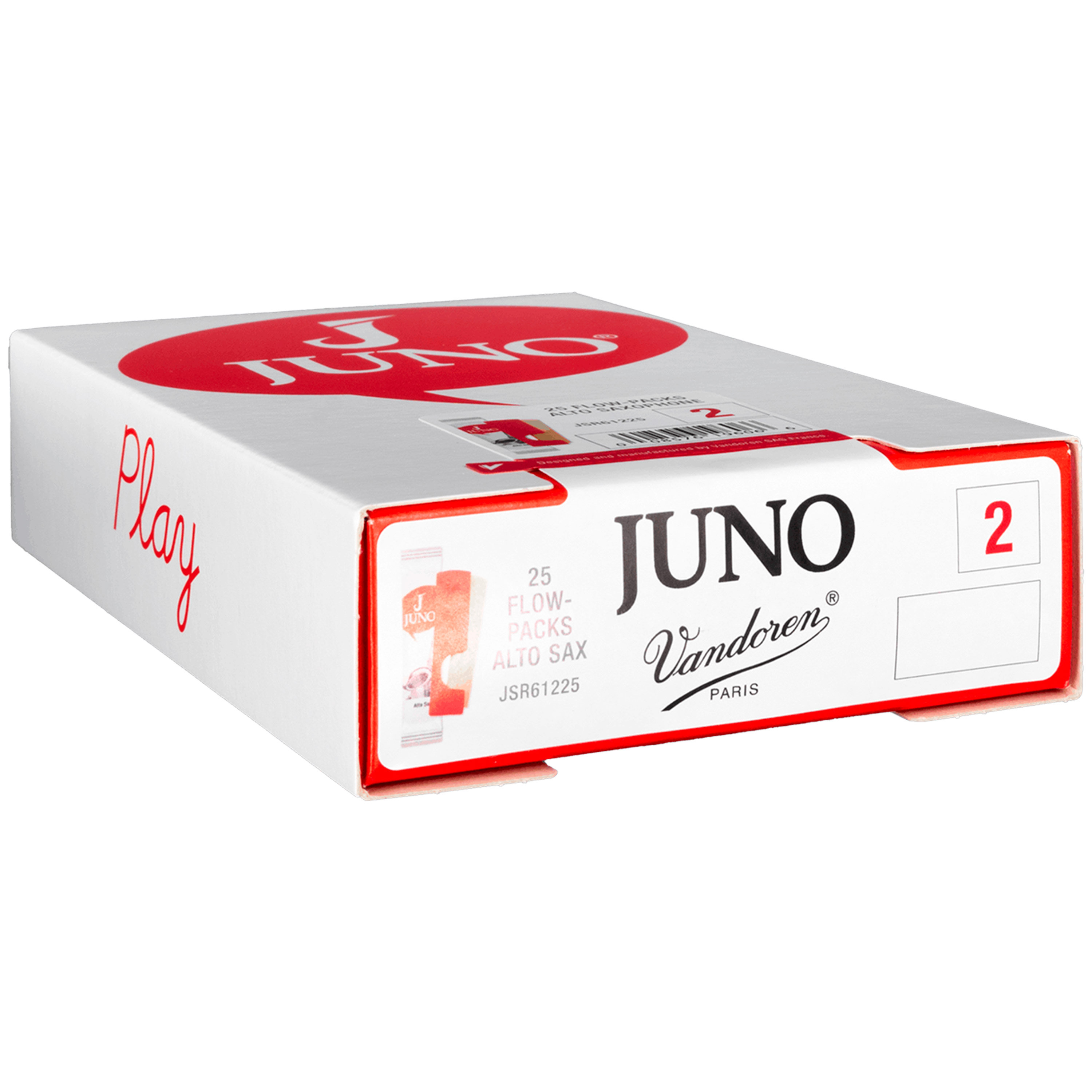 Vandoren Juno JSR612 – Boîte De 10 Anches Saxophone Alto 2.0, Idéale Débutant Étudiant