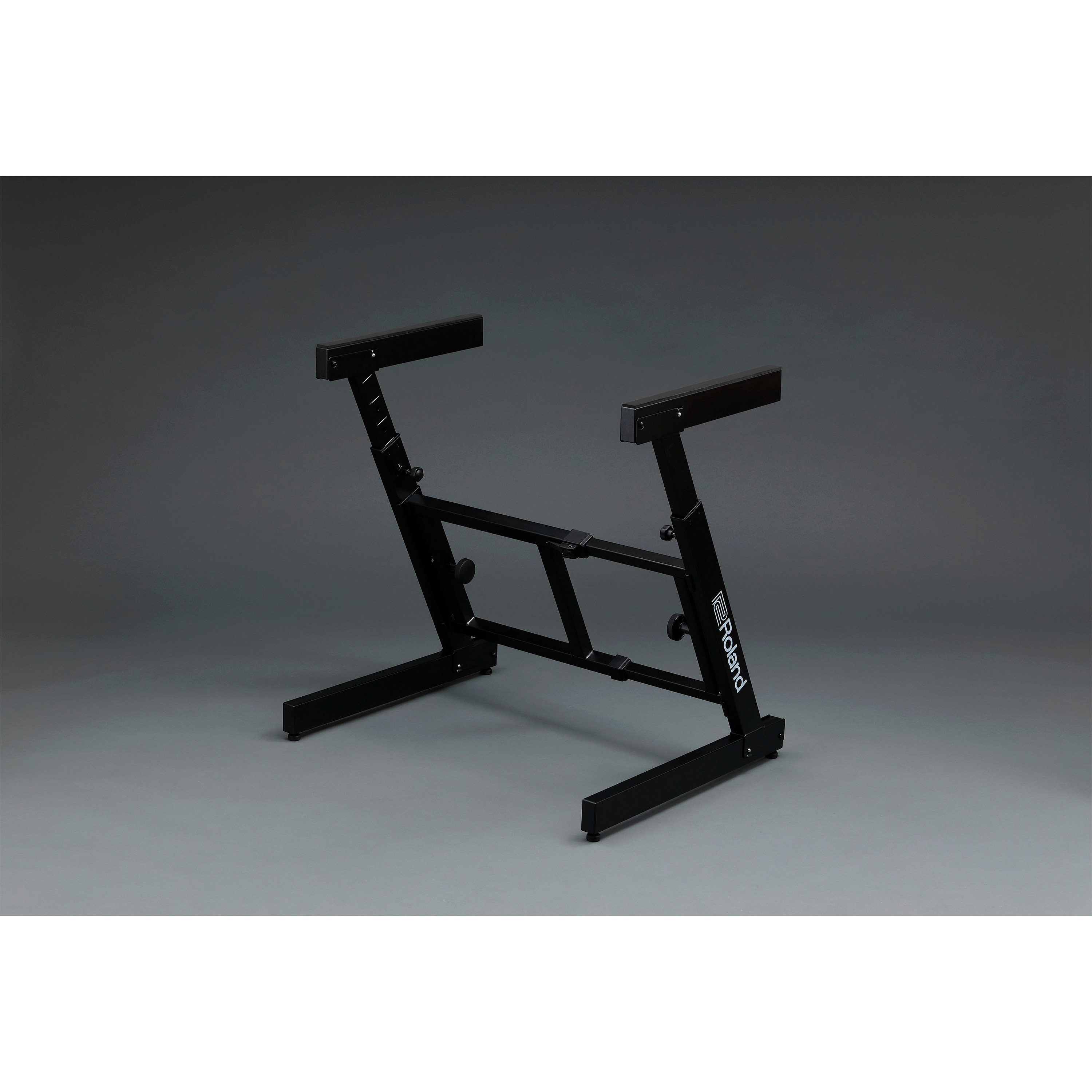 Support Double Clavier Classic Cantabile KS-100 – Pliable, Robuste Avec Housse De Transport, Argent