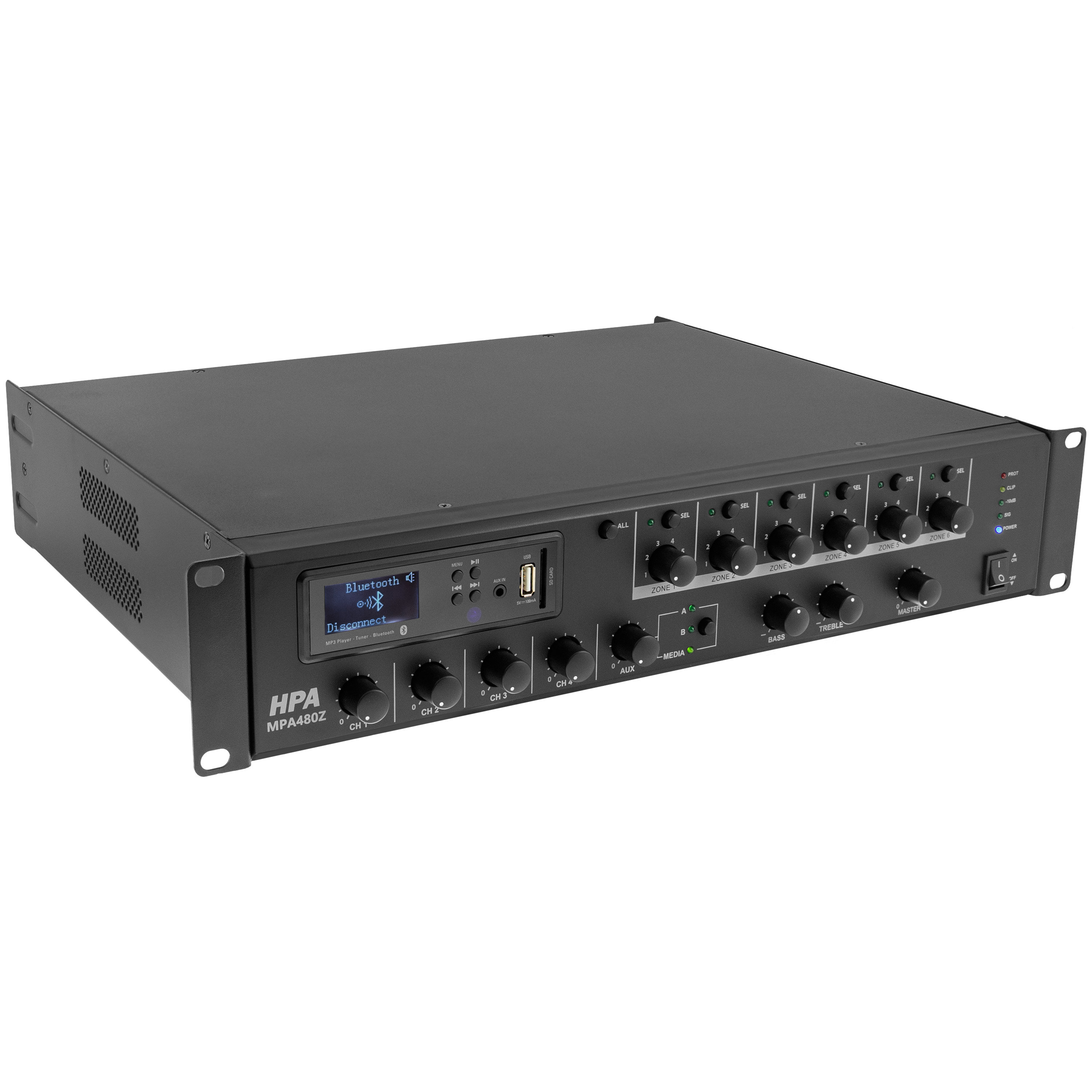 HPA MPA480Z - Ampli-préampli 100 V public adress SonoVente.com