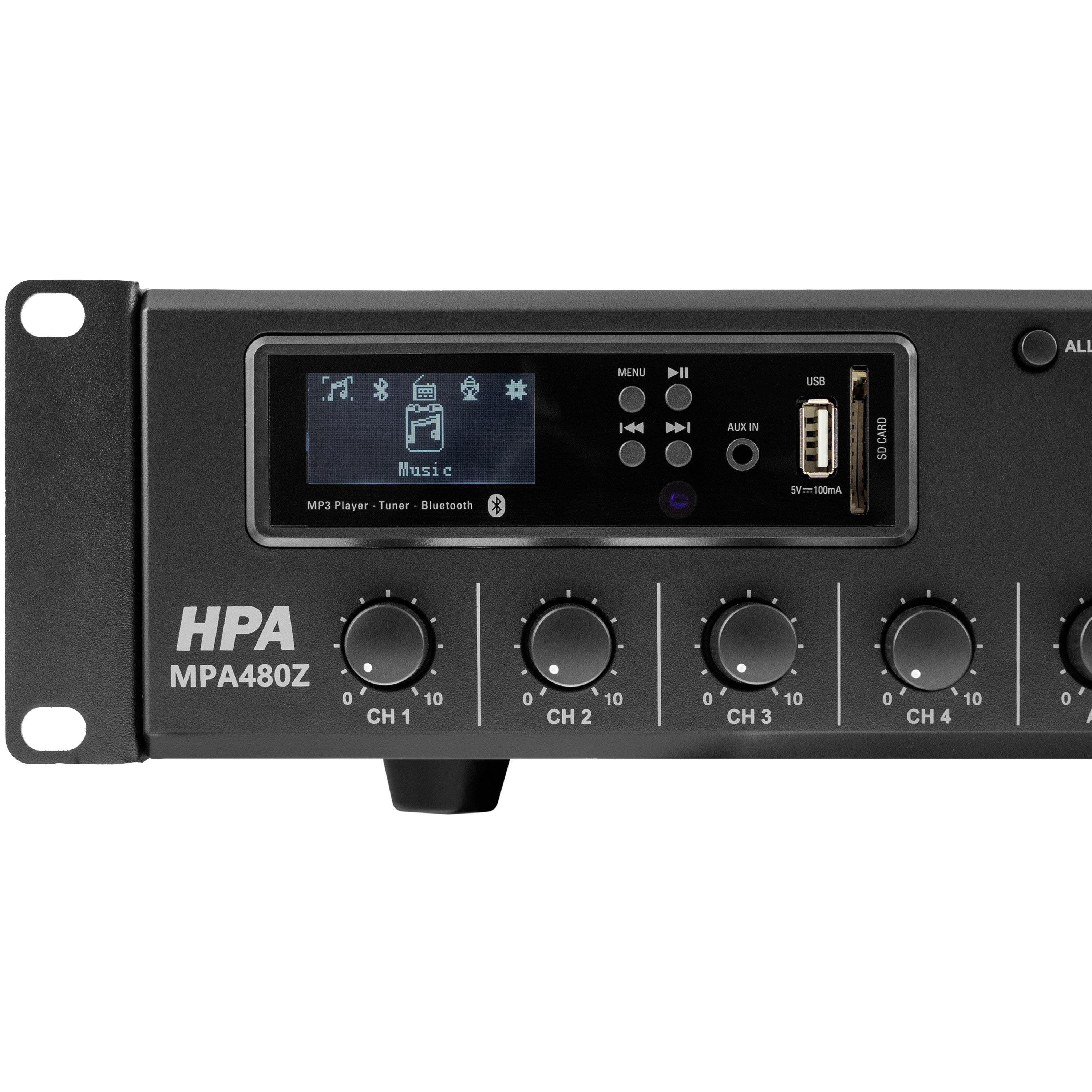HPA MPA480Z - Ampli-préampli 100 V public adress SonoVente.com