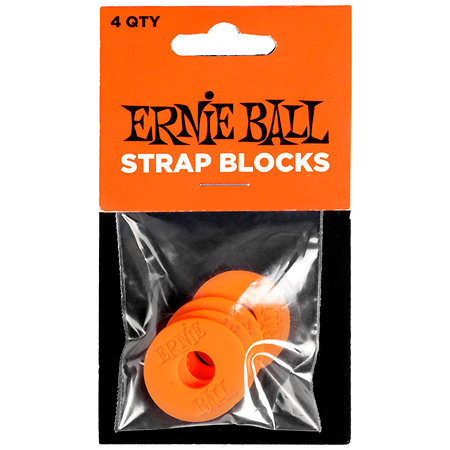 Ernie Ball 5620 Pack de 4 Straps Blocks Rouge