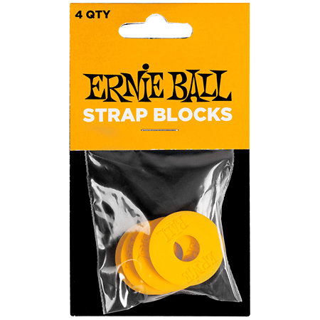 Ernie Ball 5621 Pack de 4 Straps Blocks Orange