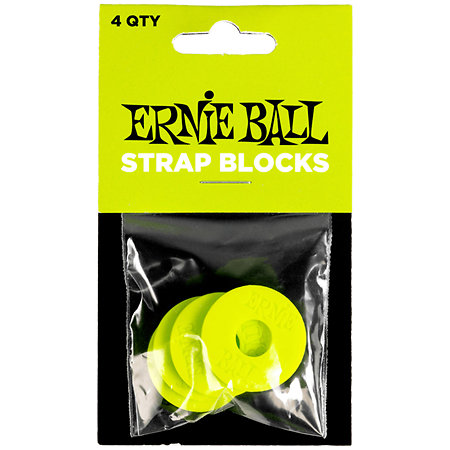 Ernie Ball 5622 Pack de 4 Straps Blocks Vert