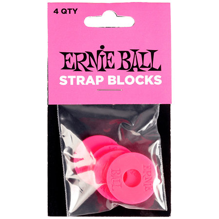Ernie Ball 5623 Pack de 4 Straps Blocks Rose