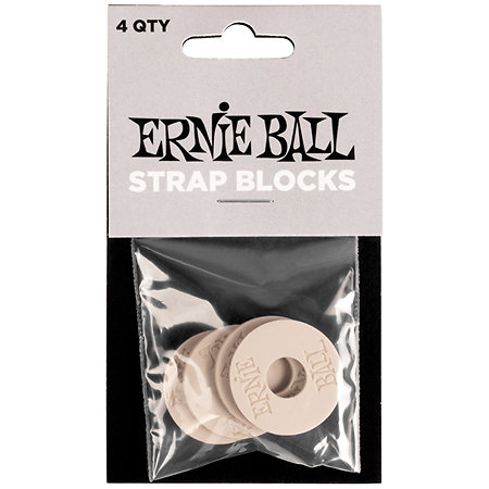 Ernie Ball 5625 Pack de 4 Straps Blocks Gris