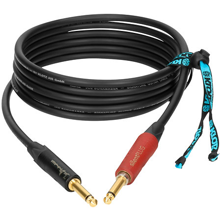 Klotz JBNPSP030 Joe Bonamassa Guitar Cable Jack Mâle TS Jack Mâle TS Silent Plug 3m