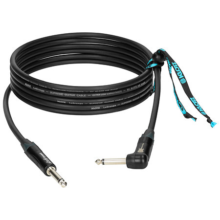 LA-PR0300 LA-Grange Supreme Guitar Cable Jack Mâle TS Jack Mâle TS coudé 3m Klotz