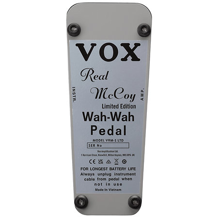 VRM-1-LTD Real McCoy Wah Limited Edition Chrome Vox