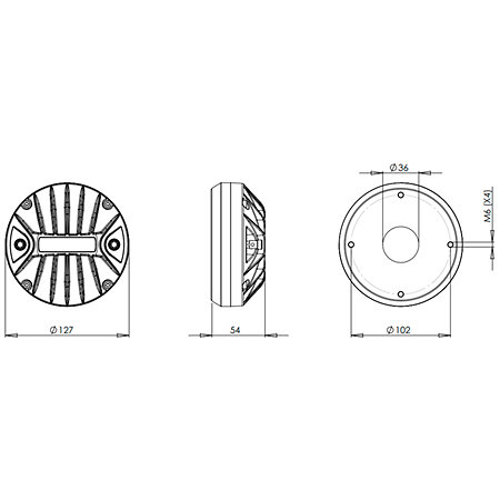 B&C Speakers DE1090TN 8 Ohms