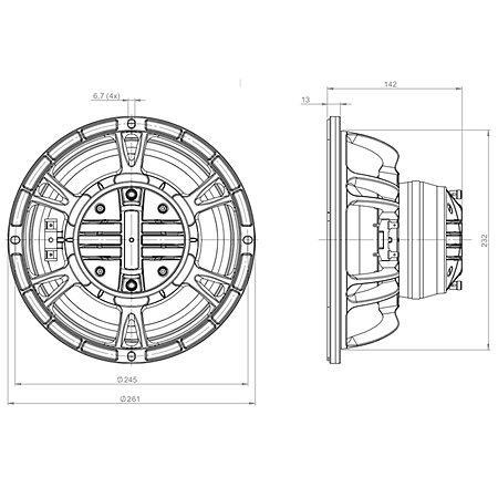 10CXN64 8 Ohm Coax B&C Speakers