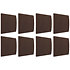 B00549 Cinema Round Premium Brown (lot de 8) Vicoustic
