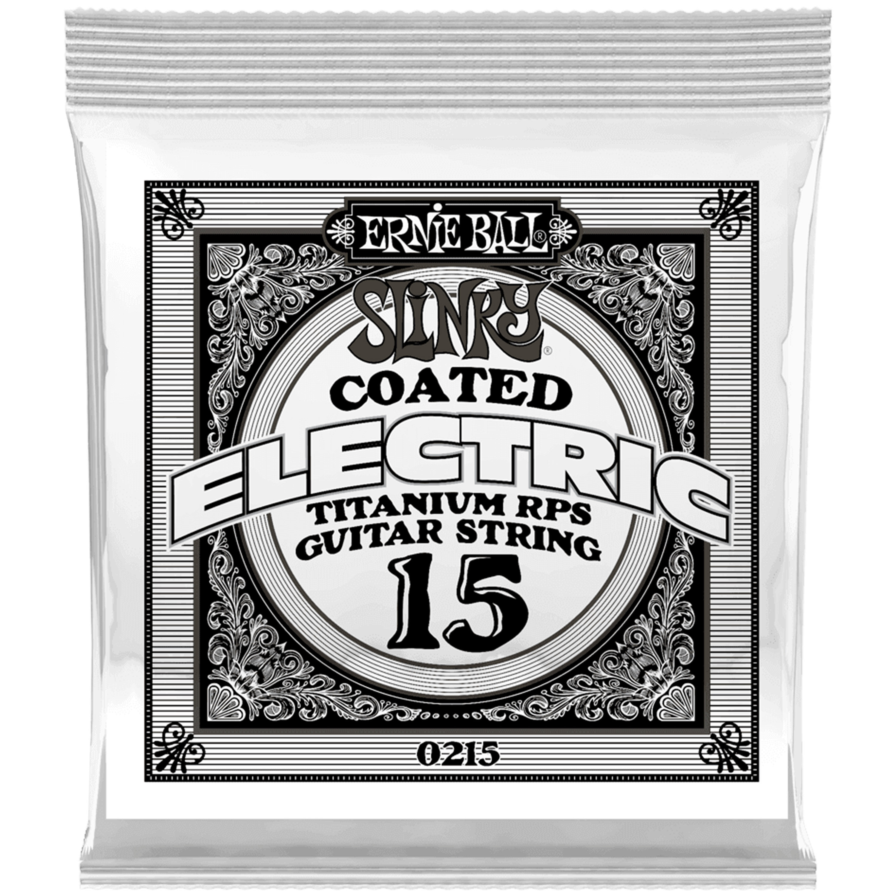 Ernie Ball 0215 Slinky Coated Titane 15 - Cordes guitare SonoVente.com
