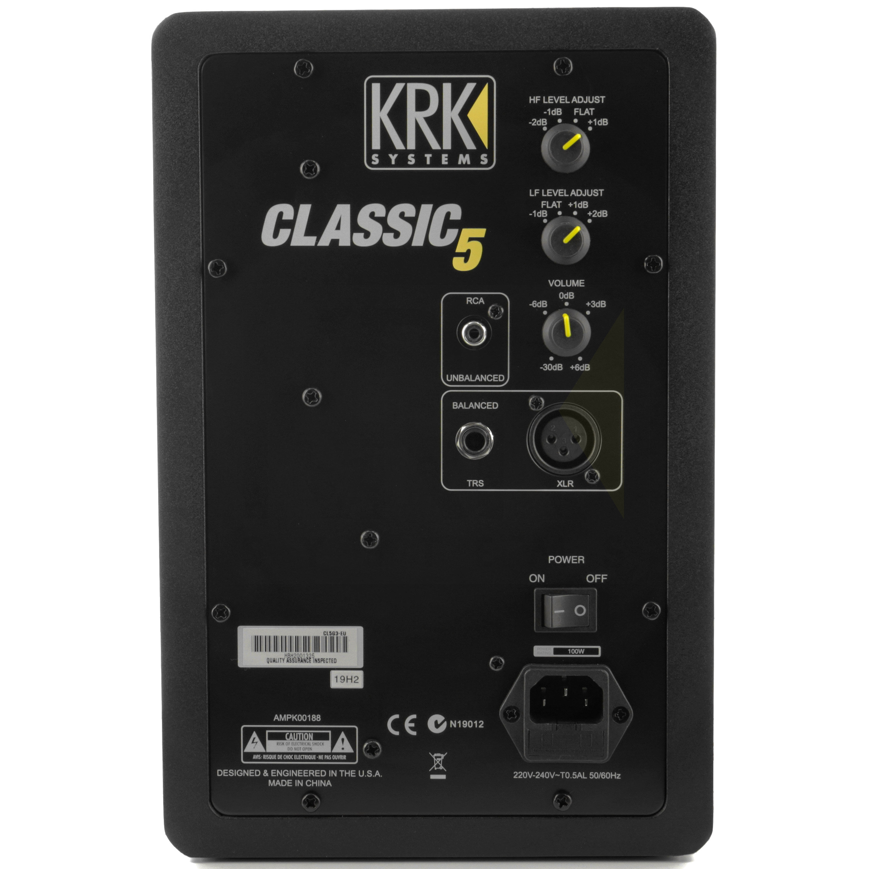 Enceinte De Monitoring Studio KRK Kreate 5 (par Enceinte) - 2 Voies, 5" Basse Reflex, Bluetooth 5.3, 60W, Entrées XLR/Jack/RCA
