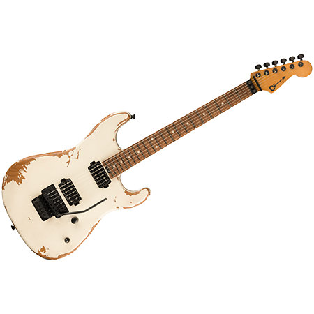 Charvel PRO-MOD Relic San Dimas Style 1 HH FR PF Weatherd White