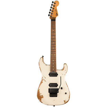 PRO-MOD Relic San Dimas Style 1 HH FR PF Weatherd White Charvel