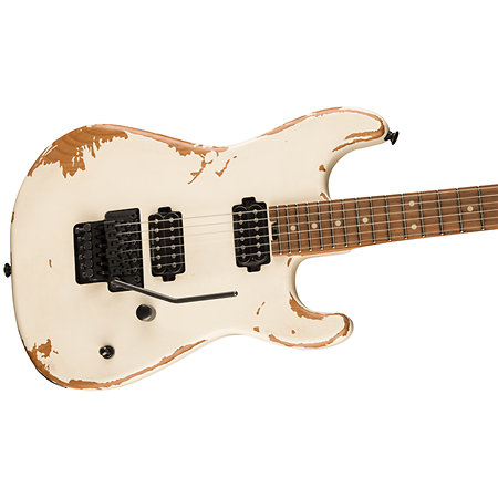 PRO-MOD Relic San Dimas Style 1 HH FR PF Weatherd White Charvel