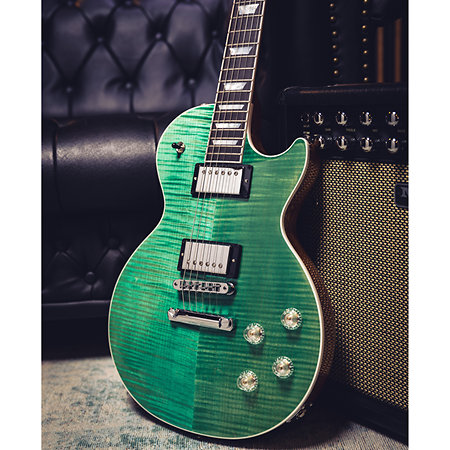 Les Paul Modern Figured Seafoam Green + Etui Gibson