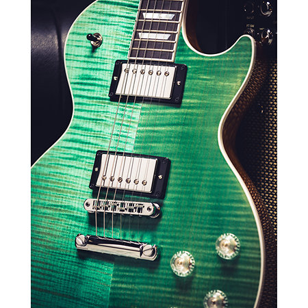 Les Paul Modern Figured Seafoam Green + Etui Gibson