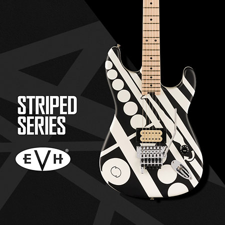 EVH Striped Series Circles Black and White Stripes EVH