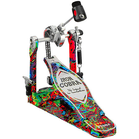 Tama HP900 PMPR 50th Limited Iron Power Glide Cobra Kick Pedal Marble Psychedelic Rainbow + Etui