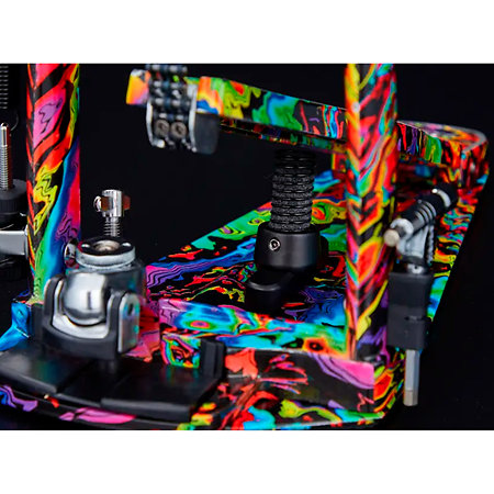 HP900 PMPR 50th Limited Iron Power Glide Cobra Kick Pedal Marble Psychedelic Rainbow + Etui Tama