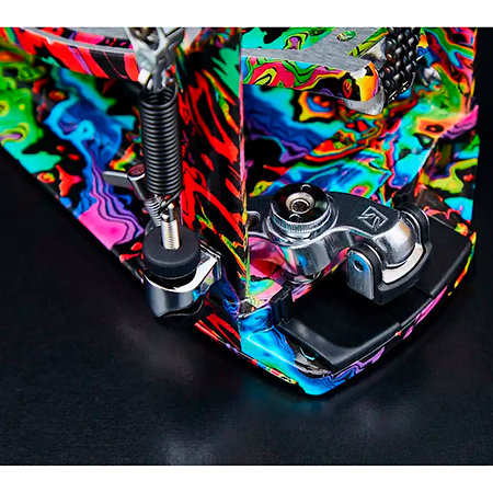 HP900 PMPR 50th Limited Iron Power Glide Cobra Kick Pedal Marble Psychedelic Rainbow + Etui Tama