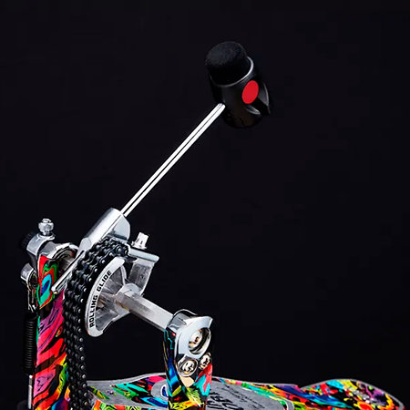 HP900 RMPR 50th Limited Iron Rolling Glide Cobra Kick Pedal Marble Psychedelic Rainbow + Etui Tama