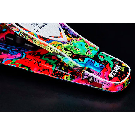 HP900 RMPR 50th Limited Iron Rolling Glide Cobra Kick Pedal Marble Psychedelic Rainbow + Etui Tama