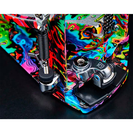 HP900 RMPR 50th Limited Iron Rolling Glide Cobra Kick Pedal Marble Psychedelic Rainbow + Etui Tama