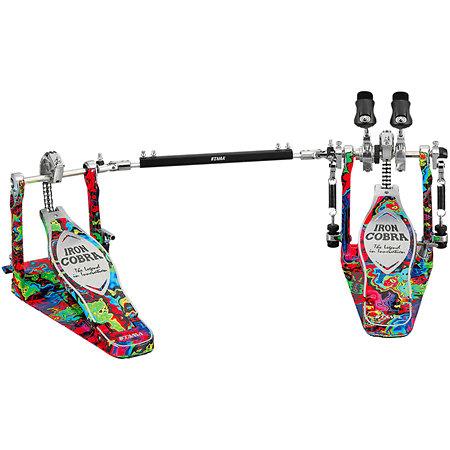Tama HP900 RWMPR 50th Limited Iron Rolling Glide CobraTwin Kick Pedal Marble Psychedelic Rainbow + Etui
