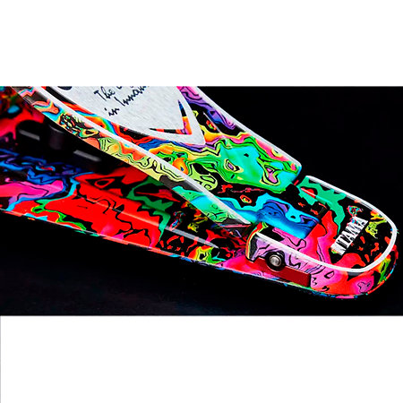 HP900 RWMPR 50th Limited Iron Rolling Glide CobraTwin Kick Pedal Marble Psychedelic Rainbow + Etui Tama