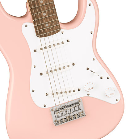 Mini Stratocaster Laurel Shell Pink Squier by FENDER