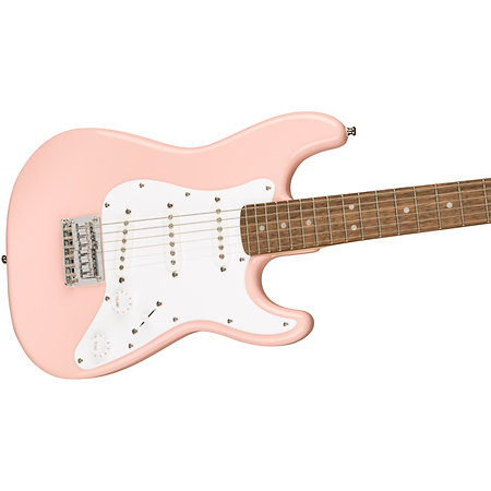 Mini Stratocaster Laurel Shell Pink Squier by FENDER