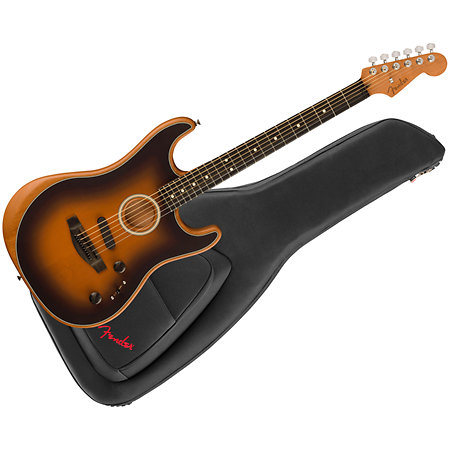 Fender Limited Edition American Acoustasonic Jazzmaster EB 2-Color Sunburst + Housse