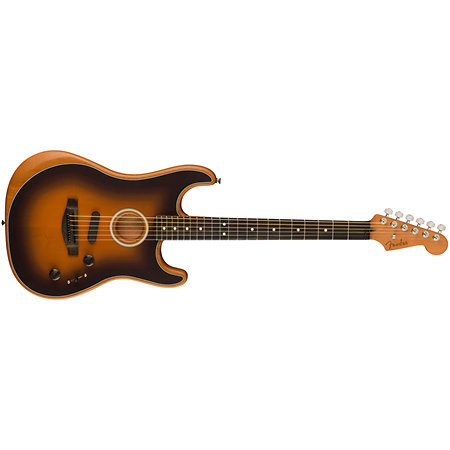 Limited Edition American Acoustasonic Jazzmaster EB 2-Color Sunburst + Housse Fender