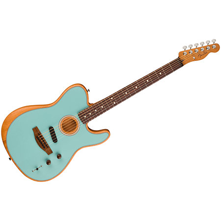 Limited Edition Acoustasonic Player Telecaster RW Daphne Blue + Housse Fender