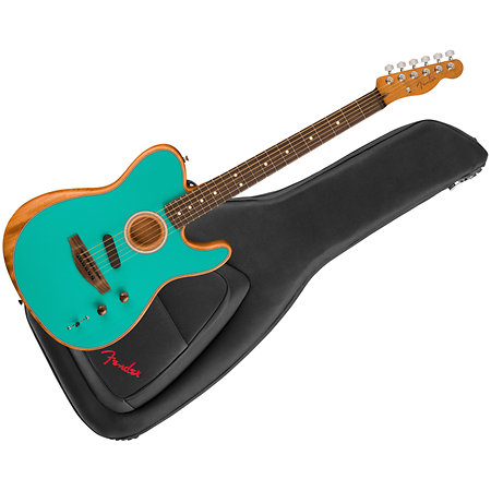 Limited Edition Acoustasonic Player Telecaster RW Miami Blue + Housse Fender