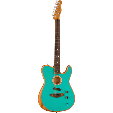 Limited Edition Acoustasonic Player Telecaster RW Miami Blue + Housse Fender