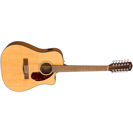 CD-140SCE Dreadnought 12 String WN Natural + Etui Fender