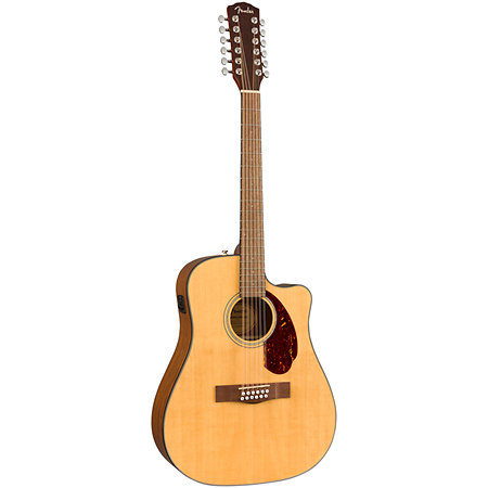 CD-140SCE Dreadnought 12 String WN Natural + Etui Fender