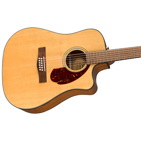 CD-140SCE Dreadnought 12 String WN Natural + Etui Fender