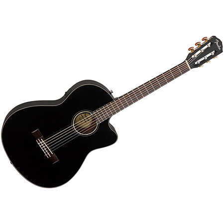 CN-140SCE Nylon Thinline WN Black + Etui Fender