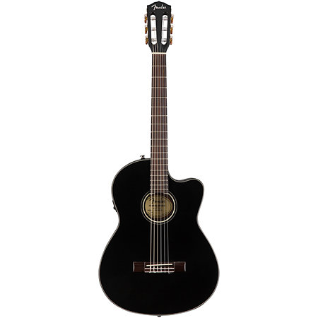 CN-140SCE Nylon Thinline WN Black + Etui Fender