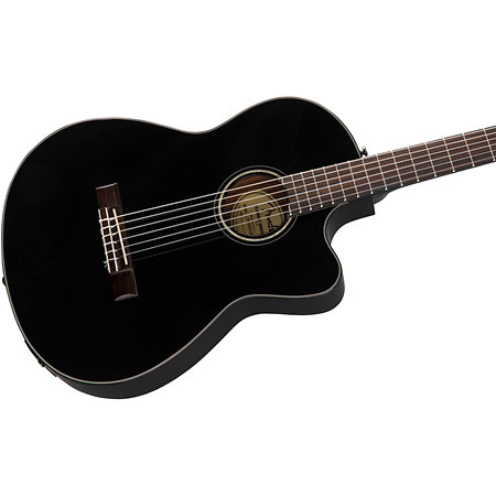 CN-140SCE Nylon Thinline WN Black + Etui Fender