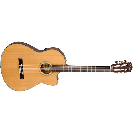 CN-140SCE Nylon Thinline WN Natural + Etui Fender