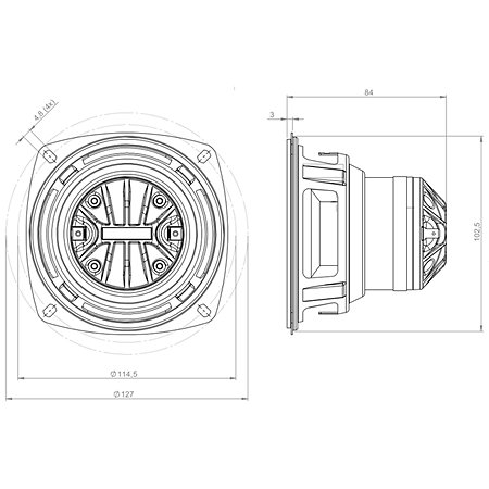4CXN36 16+16 Ohms B&C Speakers