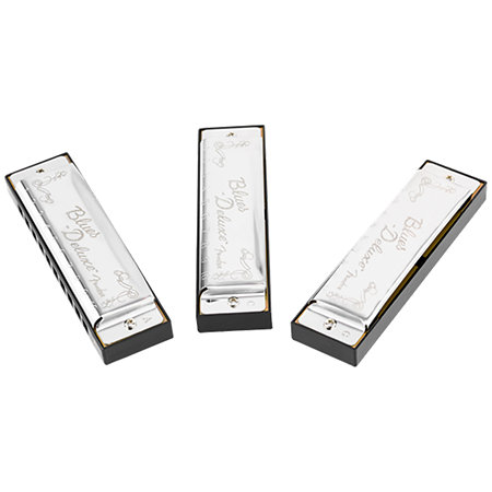 Fender Blues Deluxe Harmonica Lot de 3 + Etui