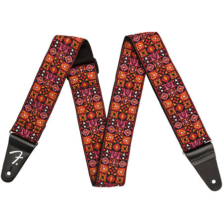 Festival Strap 2" Red Mosaic Fender