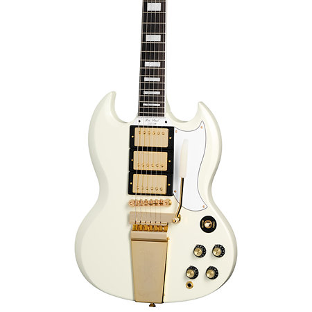 1963 Les Paul SG Custom Maestro Vibrola Classic White Inspired by Gibson Custom Epiphone