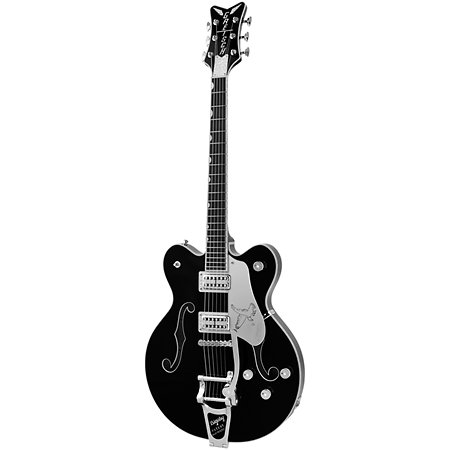 G6636TSL Players Edition Silver Falcon Center Block String Thru Bigsby Black Gretsch Guitars